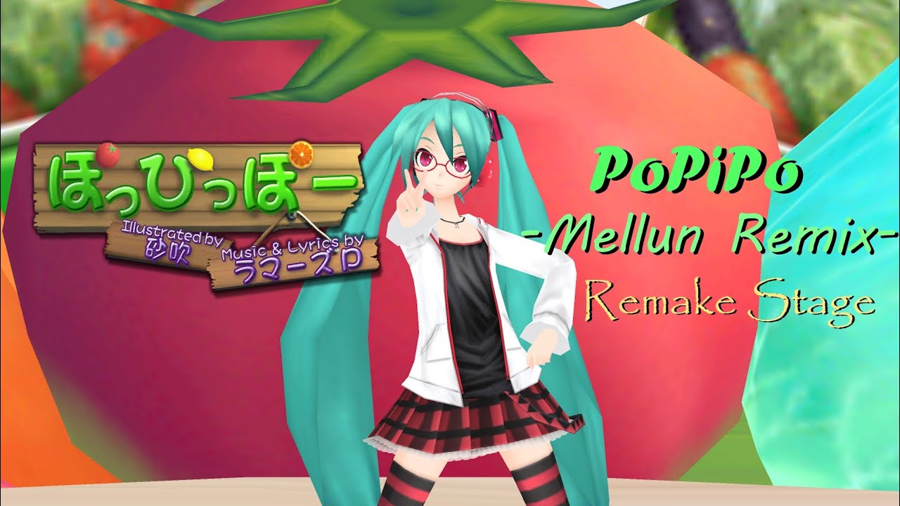 Project Diva Extend | Popipo -Mellun Remix- (Custom DLC Song) | PERFECT