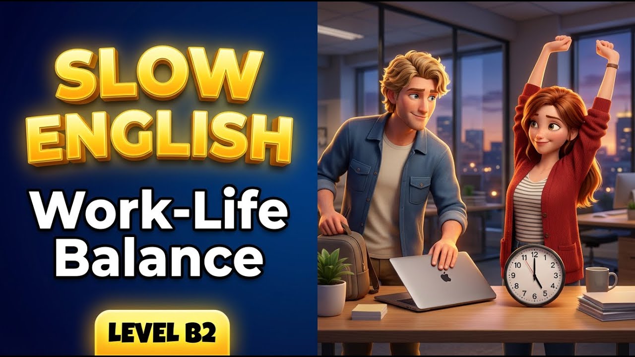 English Podcast Listening | Work-Life Balance (B2 Level)