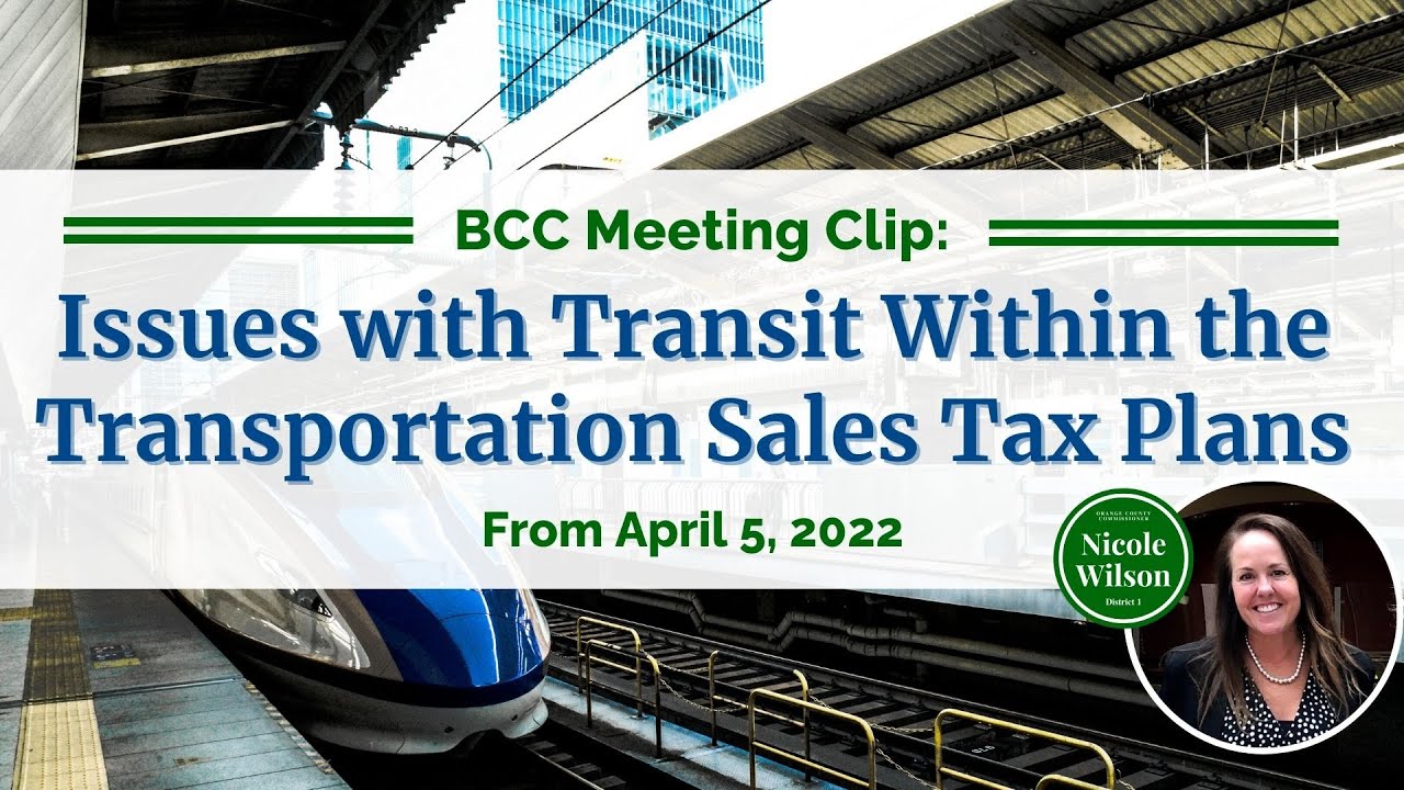 BCC Clip: Issues with Transit Funding Within the Transportation Sales Tax Plan