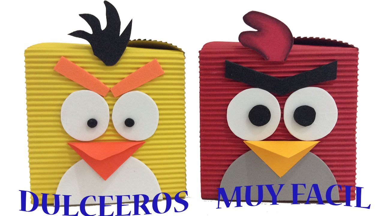 COMO HACER DULCEROS DE ANGRY BIRDS
