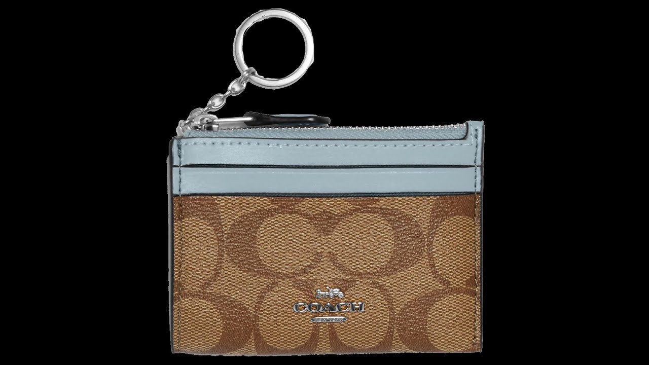 Tarjetero monedero llavero coach ML Skinny