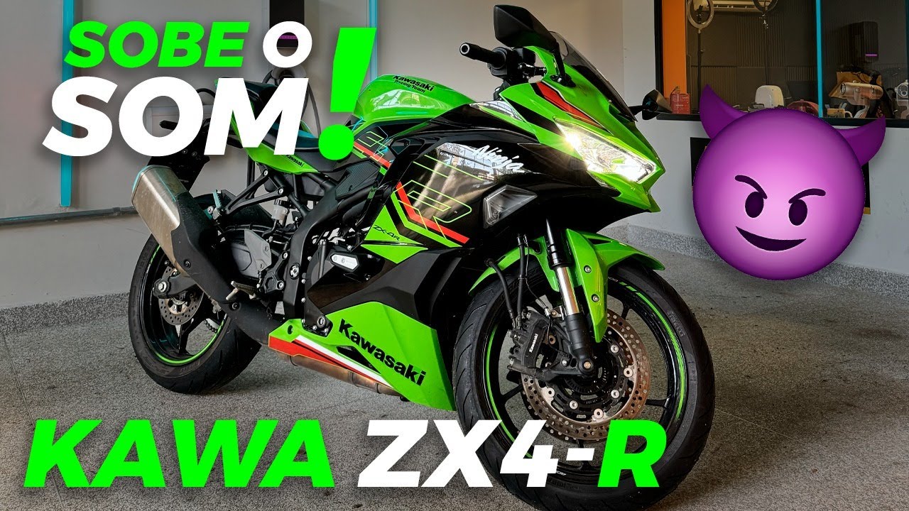 16.000 RPM! A FRENÉTICA Kawasaki Ninja ZX4-R é DIVERSÃO PURA por R$ 55 mil