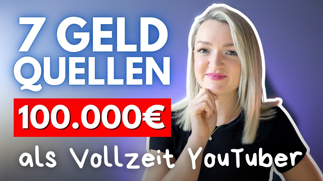 Mit diesen 7 EINKOMMENSQUELLEN kannst du SOFORT als YouTuber durchstarten #2