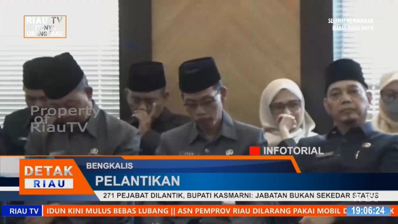 271 PEJABAT DILANTIK, BUPATI KASMARNI: JABATAN BUKAN SEKEDAR STATUS