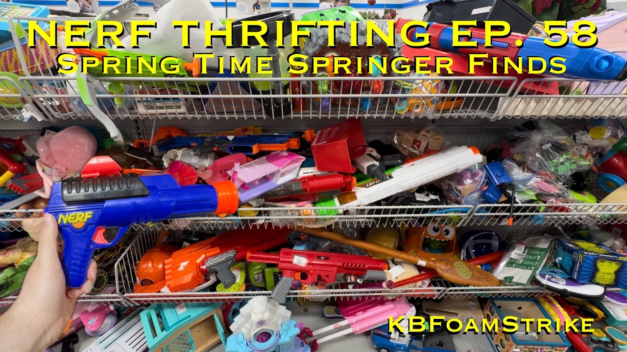 KBFoamStrike's NERF THRIFTING Vlog EP. 58: Spring Time Springer Finds - N1, MAX Stryker and More!!!