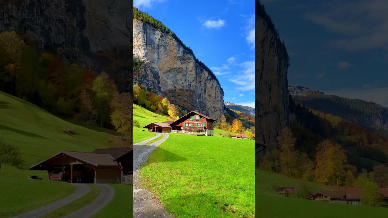 📍 Lauterbrunnen, Switzerland 🍂🍁Follow for daily Swiss Content 🇨🇭