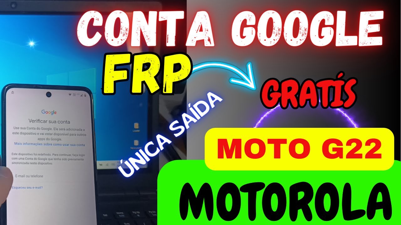 2025 Desbloqueio Conta Google Motorola G22 Grátis - #motog22 #frpbypass