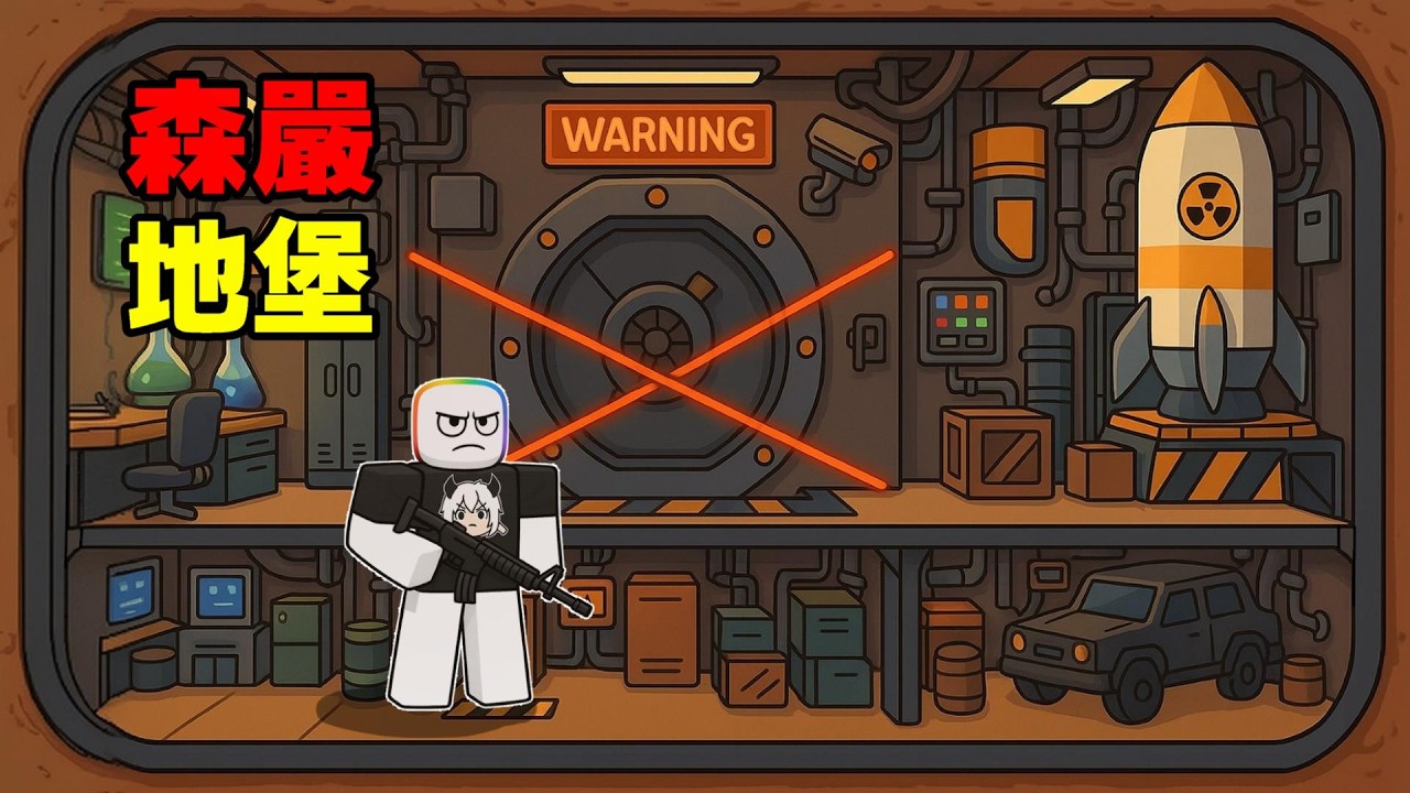 我花了 5000 R 幣蓋的最強地下堡壘，讓敵人有進無出 😎 ☠️ 👿！？ 【Roblox 機器磚塊】