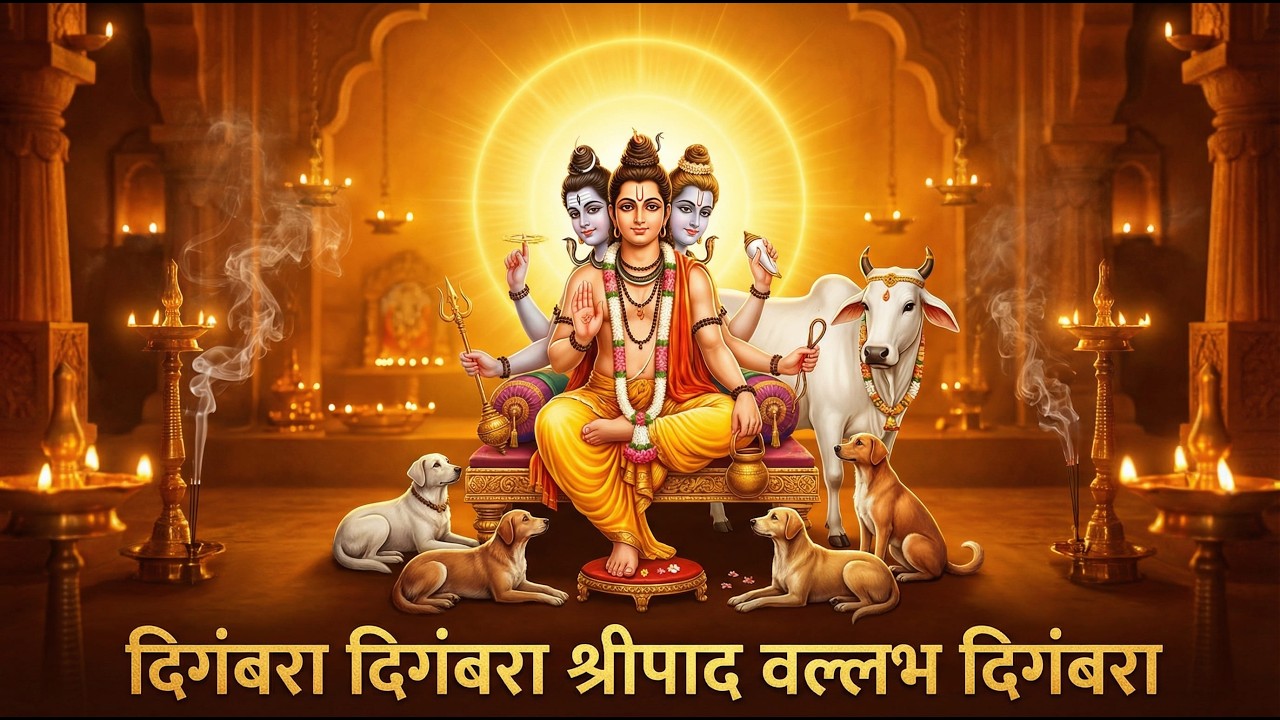दिगंबरा दिगंबरा श्रीपाद वल्लभ दिगंबरा | Digambara Digambara | Shripad Vallabh Bhajan | Datta Mantra