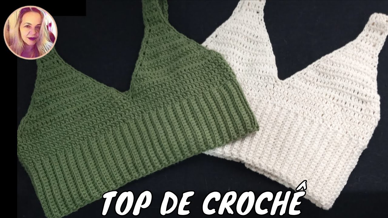 CROCHÊ DE VERÃO   CROP TOP TUTORIAL