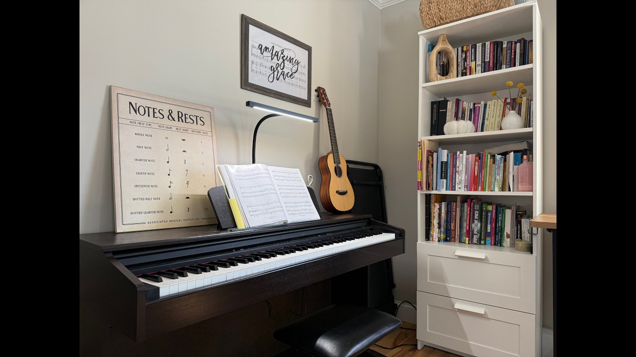 LED Piano Light with Remote Control Review | 5 Color Modes, Dimming, Clamp or Base Piano Lamp