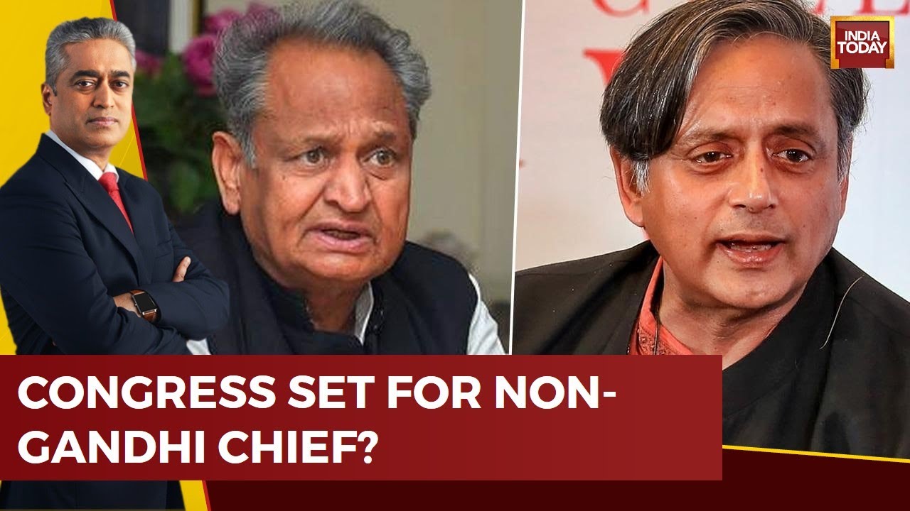 News Today With Rajdeep Sardesai LIVE: Congress President Election 2022 | Shashi Tharoor Vs Gehlot