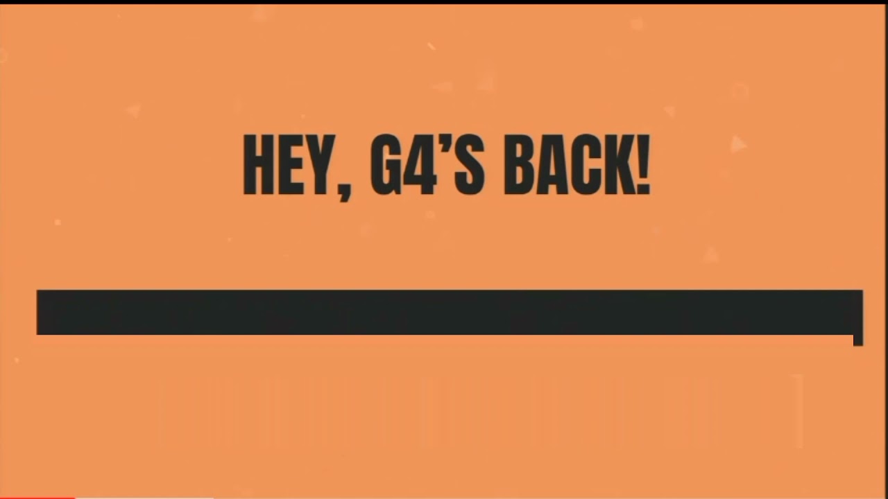 g4 (usa, relaunch) next/show promo bumper template (g4's back variant, 16/11/2021-present, real).