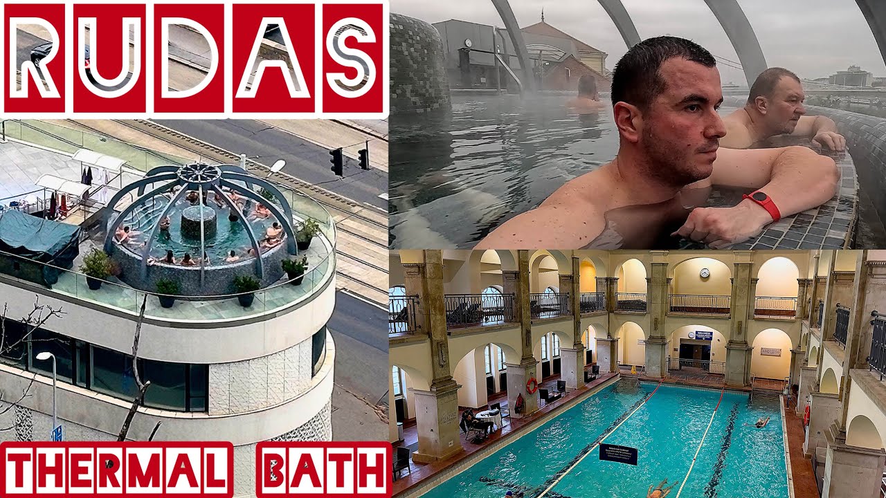 Rudas Thermal Baths - FULL TOUR (Rooftop Jacuzzi, Turkish Bath, Sauna Area) Budapest, Hungary 🇭🇺
