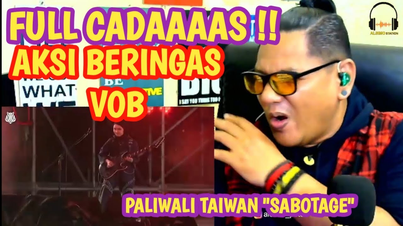 ON FIRE❗ Voice of Baceprot (VOB) Sabotage LIVE Pasiwali Taiwan
