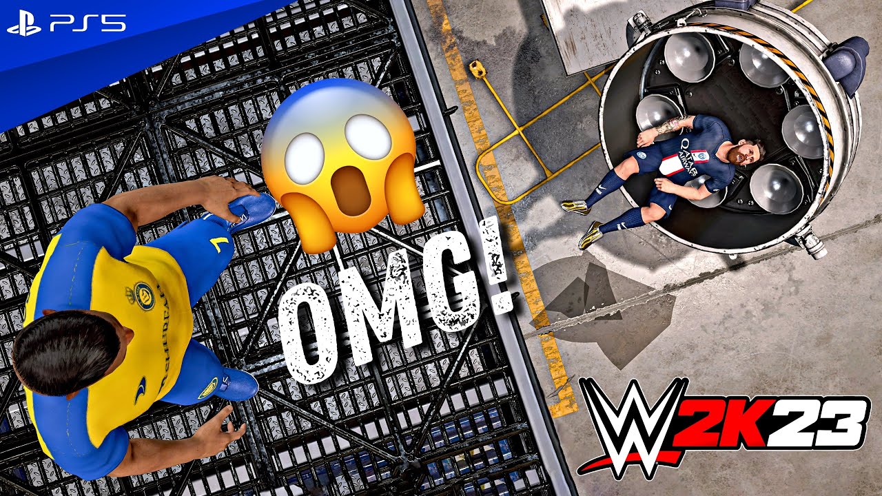 WWE 2K23 — Криштиану против Месси — Жестокая закулисная драка | PS5™ [4K60]