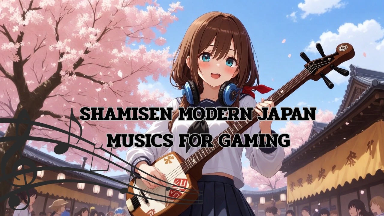 🌸🌸🎸SHAMISEN MODERN JAPAN FOR GAMING🎸🌸🌸