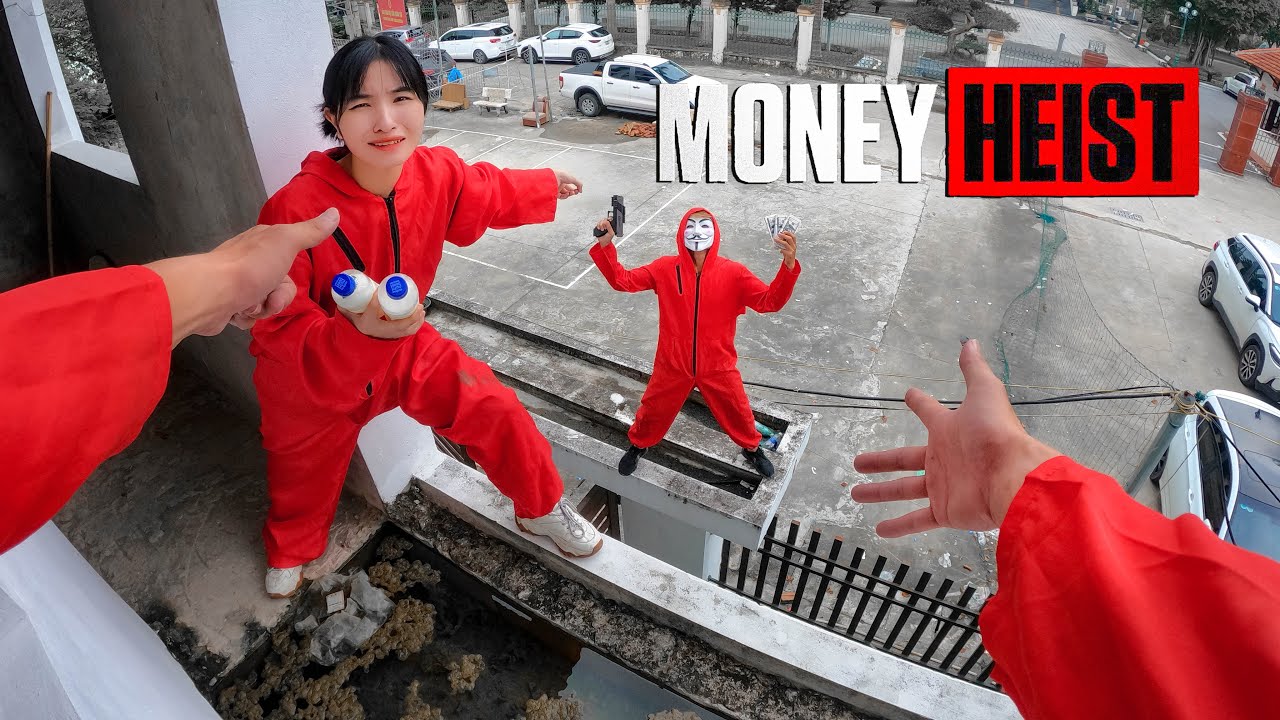 MONEY HEIST PRANK ON GIRLFRIEND (Epic Parkour POV)