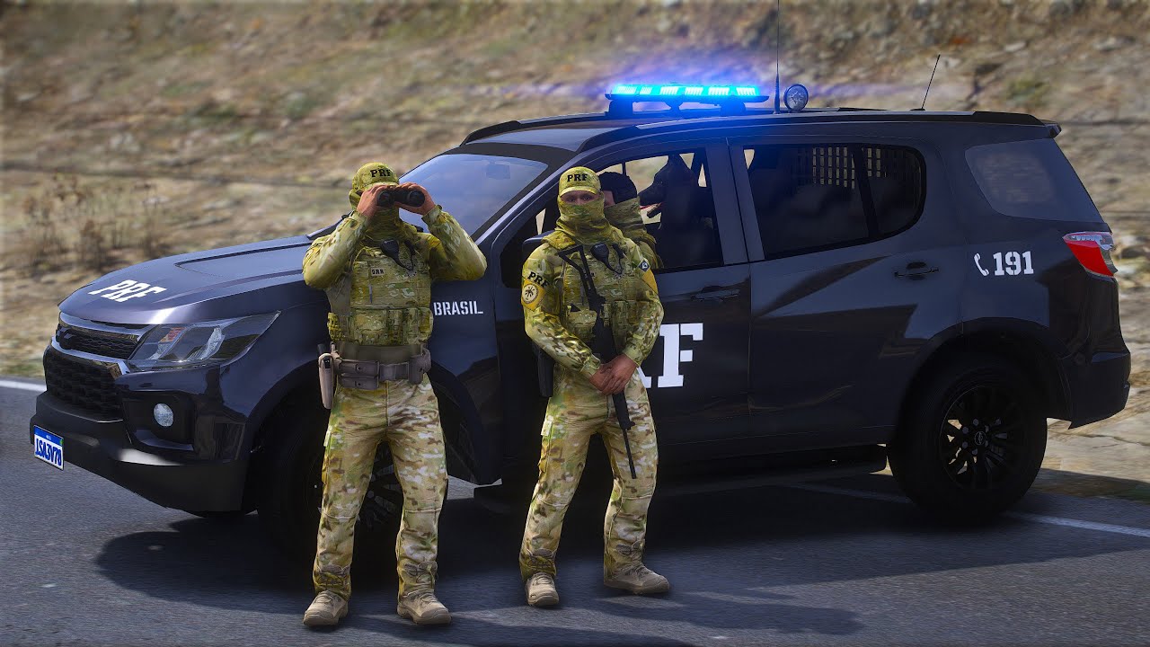 PRF NAS ESTRADAS: PERSEGUIÇÃO + APREENSÃO | GTA 5 POLICIAL