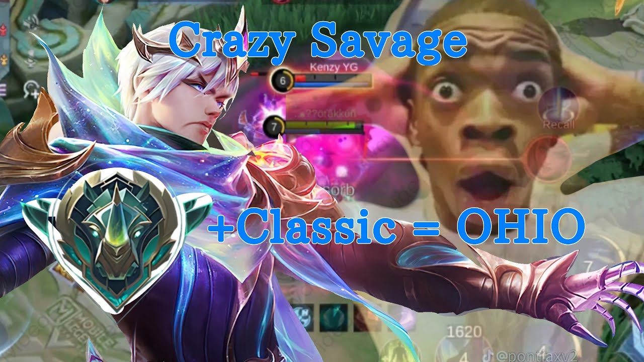 Normal day in Epical Classic&bull;&bull;MLBB&bull;&bull;Gusion&bull;&bull;Ohio&deg;Crazy savage🤞🥵🥵🥵🗿 #mobilelegends #edits #meme #game
