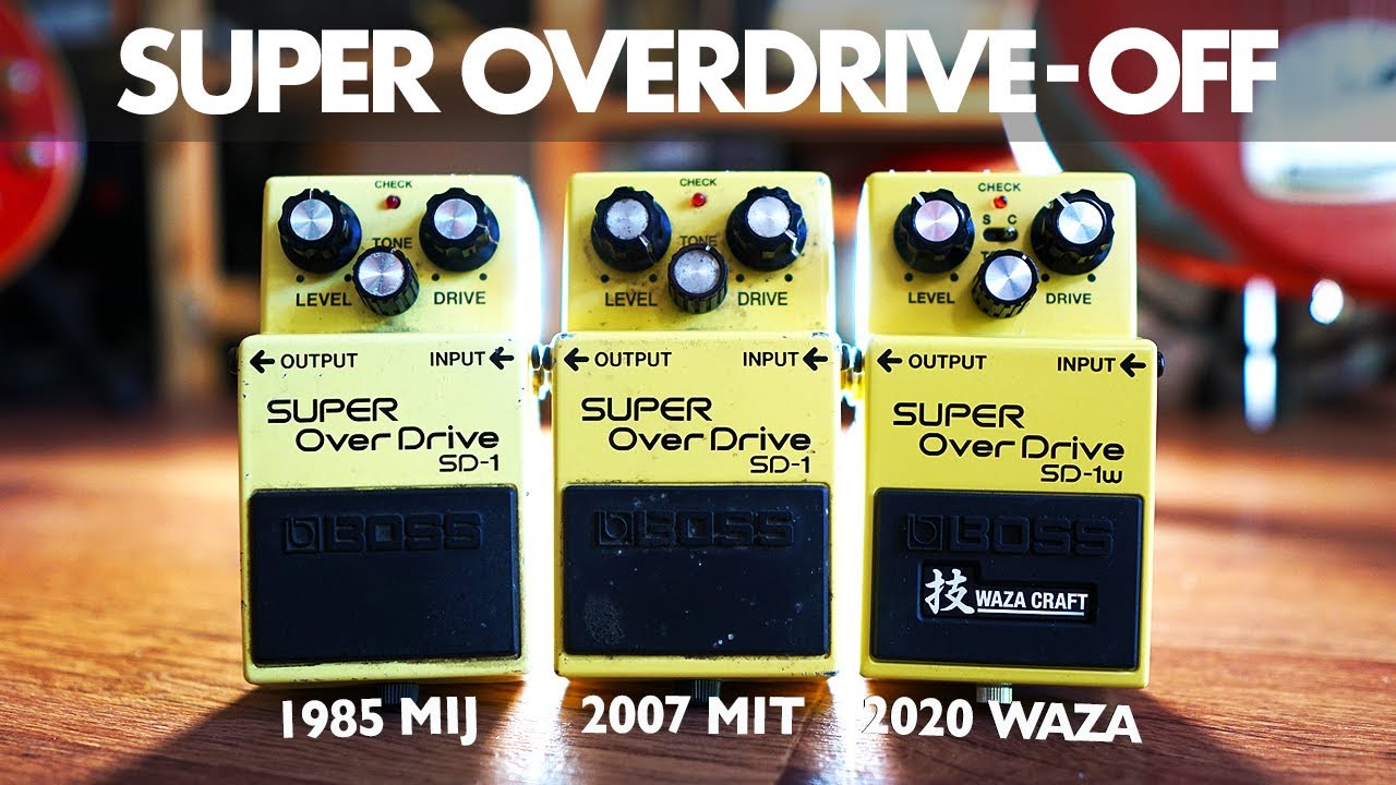 Vintage Boss SD-1 против Standard SD-1 против Waza Craft SD-1w...какой из них звучит ЛУЧШЕ ВСЕГО??