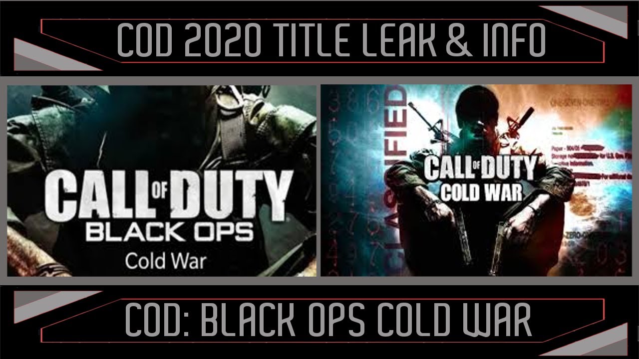 COD 2020 Title Leak And Reveal