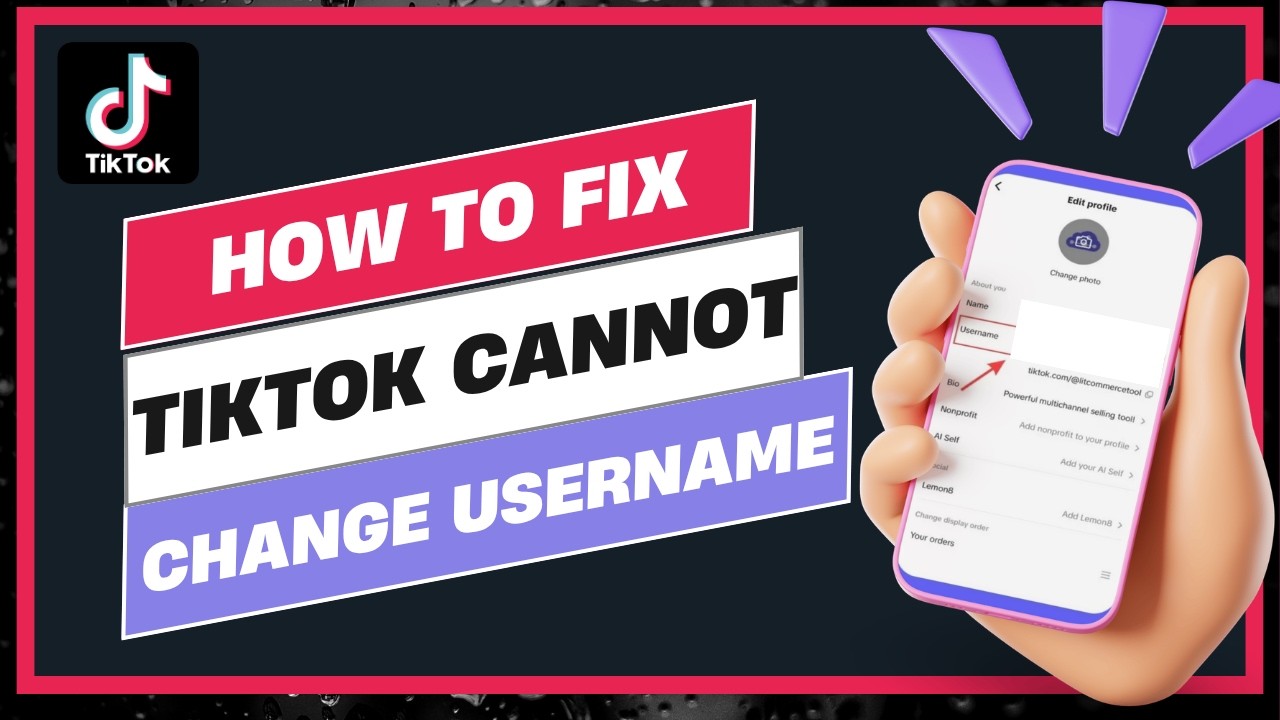 How To Fix TikTok Cannot Change Username !