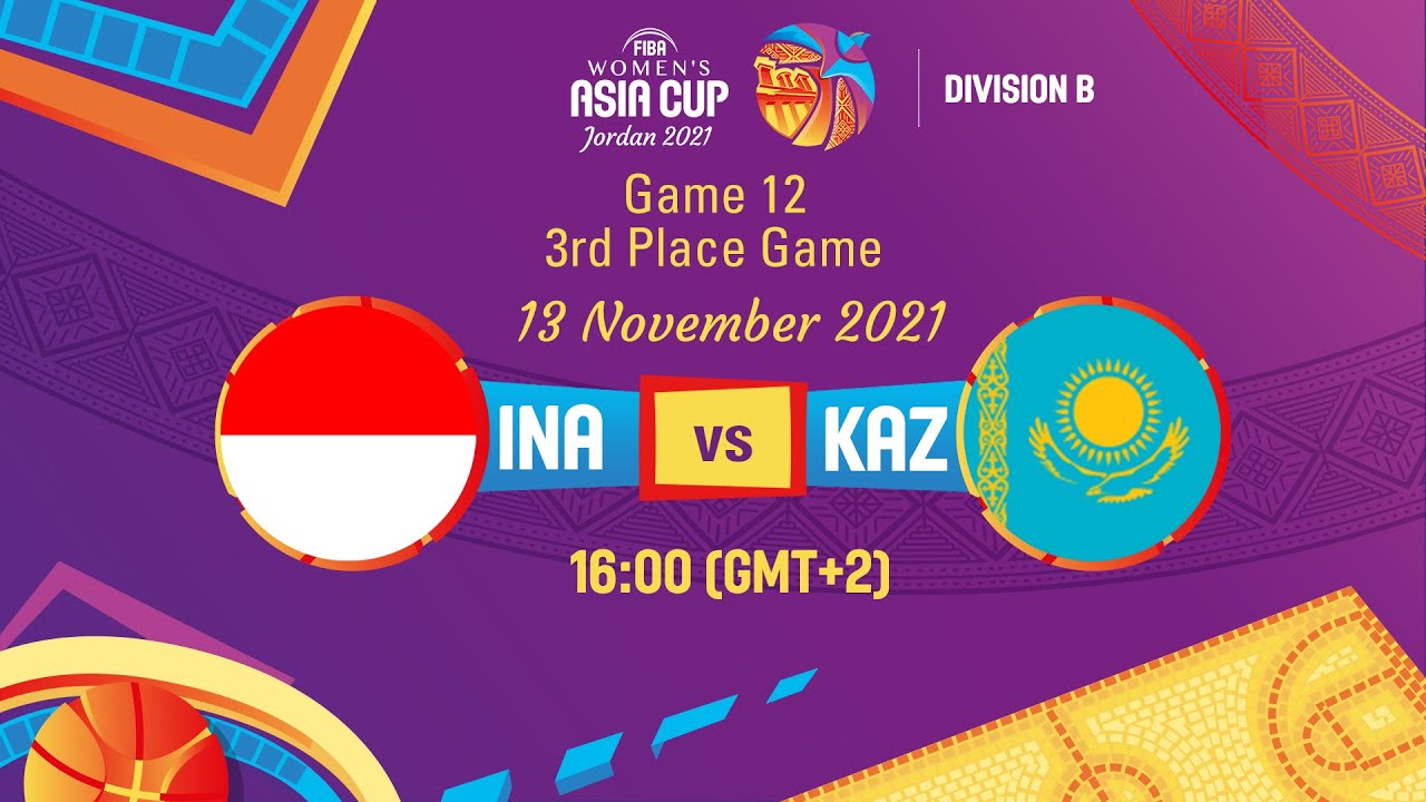 3RD PLACE |  Indonesia v Kazakhstan | Full Game - FIBA Women's Asia Cup 2021- Division B