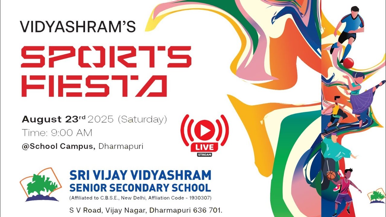 Vidyashram's sport's Fiesta #Sri Vijay vidyashram senior secondary School DHARMAPURI #suryatvdpi 