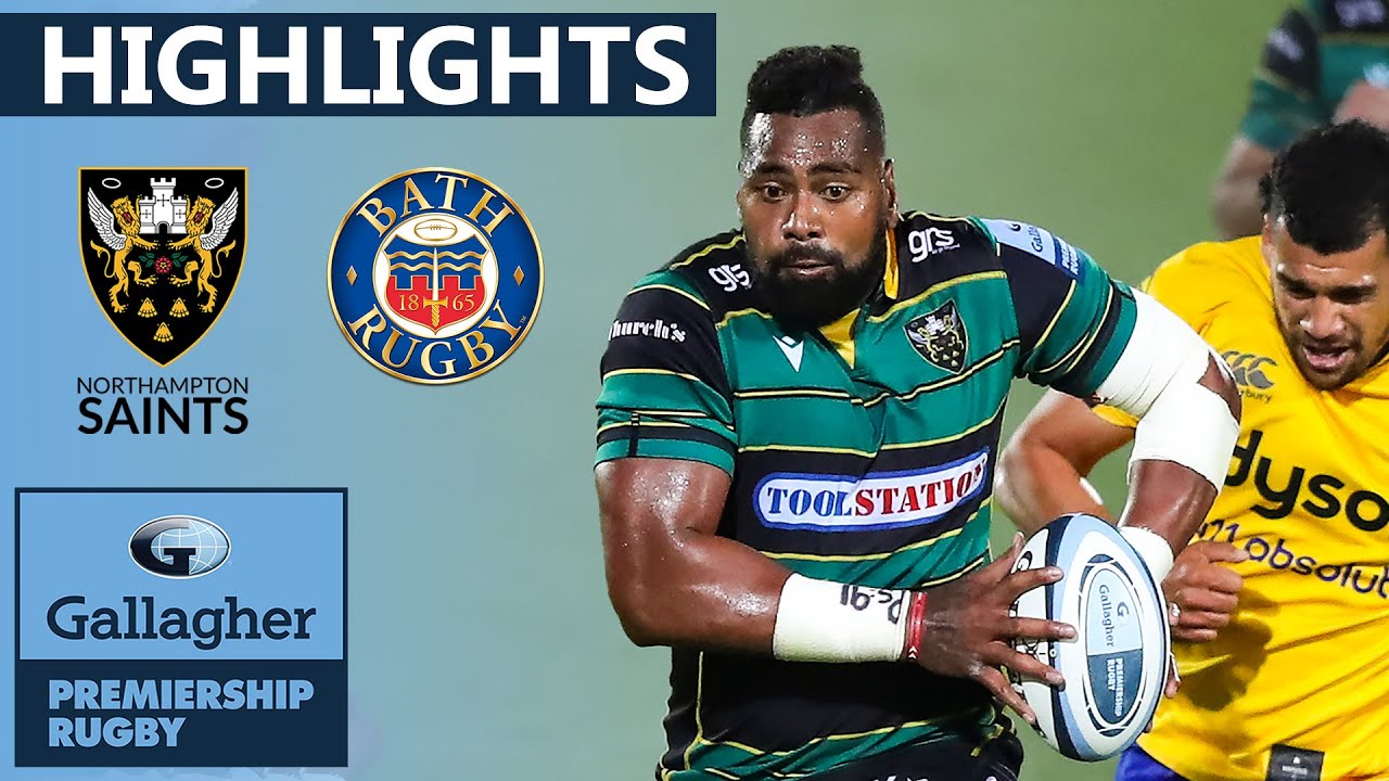 Northampton v Bath - HIGHLIGHTS | Second Half Tries Seal Huge Win! | Gallagher Premiership
