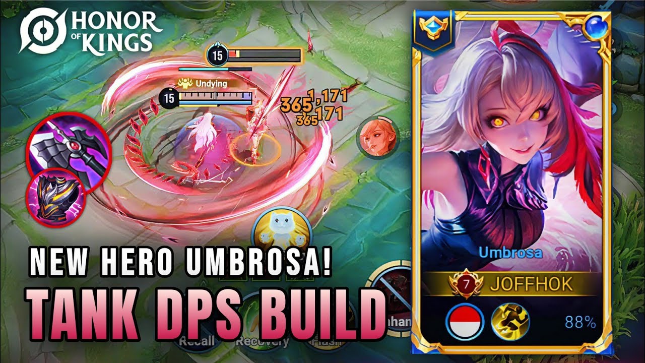 Обязательно попробуйте сборку танка Umbrosa DPS! Безумный урон + выносливость в игре | Honor of K...