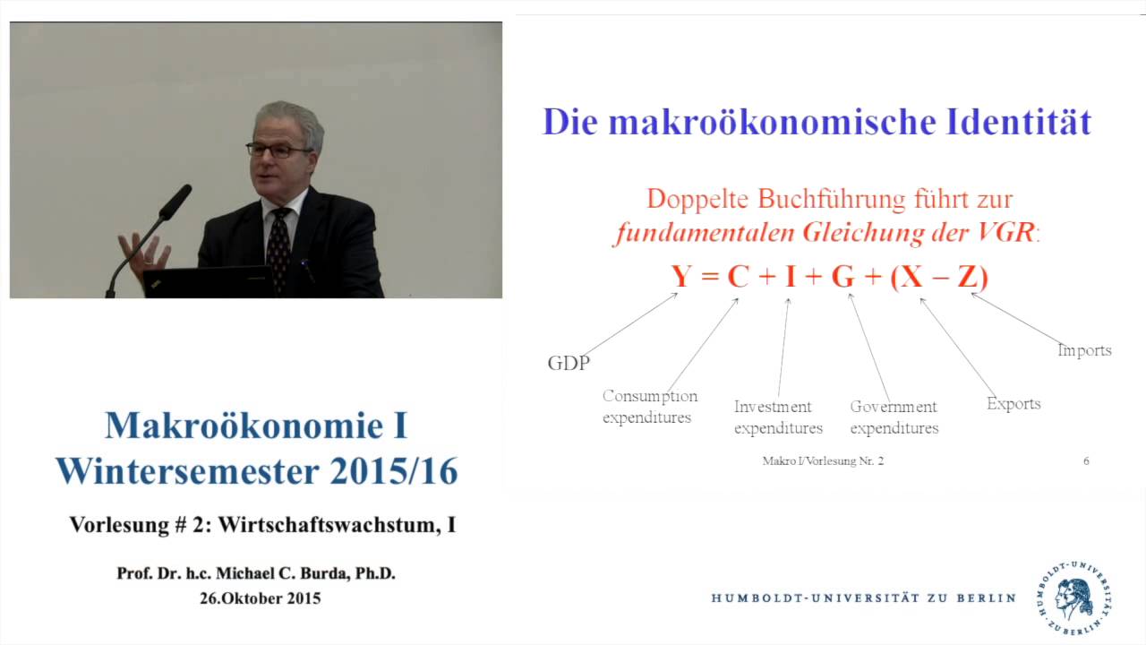 Makroökonomie 1 - Vorlesung 2 (Prof. Michael C. Burda)