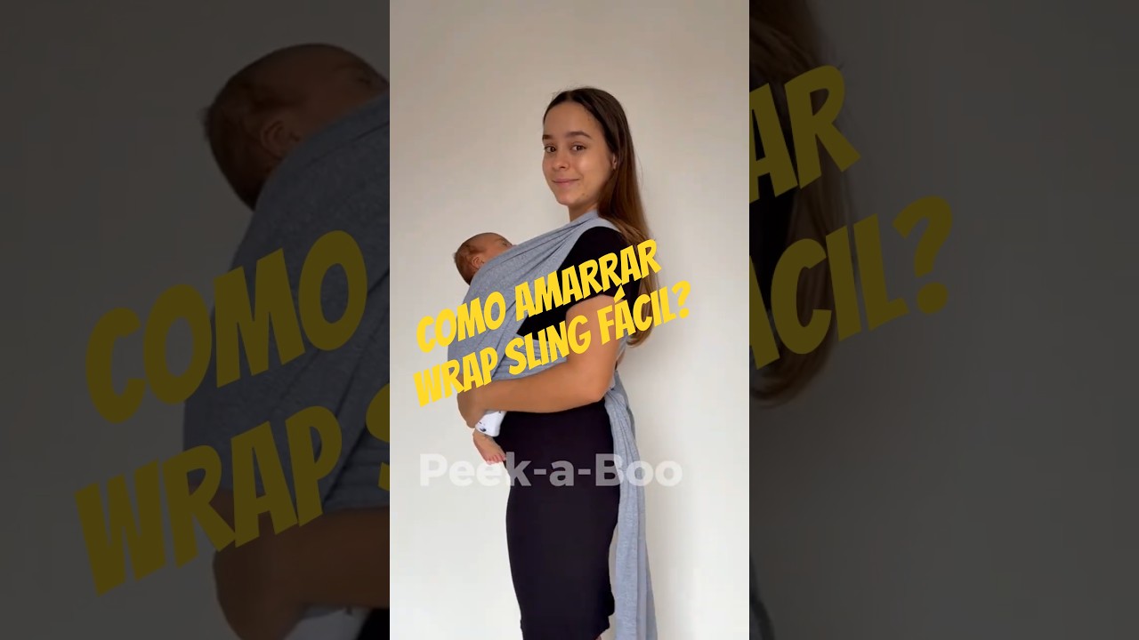 COMO AMARRAR WRAP SLING?🤱🏻Passo a passo tutorial f&aacute;cil Wrapsling✨ (MODO A) #enxovaldebebe #wrapsling