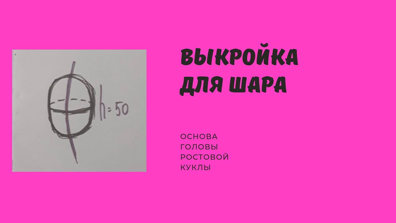 Как построить выкройку для головы ростовой куклы
