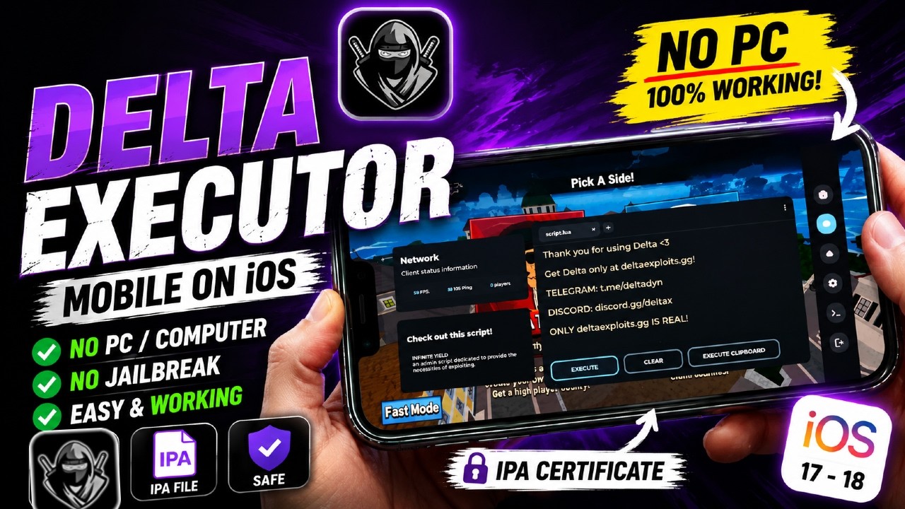 Delta Executor How To Download iOS 2026 *TUTORIAL* Direct Install Delta Executor➡️iPhone & iPad