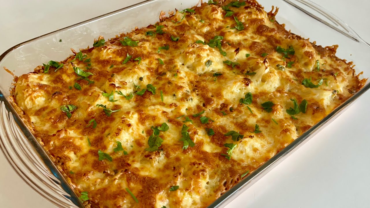 BÖREK LEZZETİNDE FIRINDA KARNABAHAR GRATEN😋💯