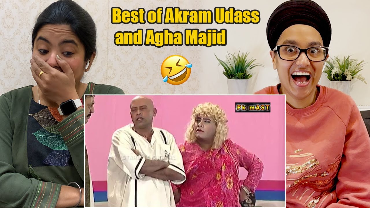 Indian Reacts To Best of Akram Udass and Agha Majid with Sohail Ahmed Pakistani Stage Drama Comedy