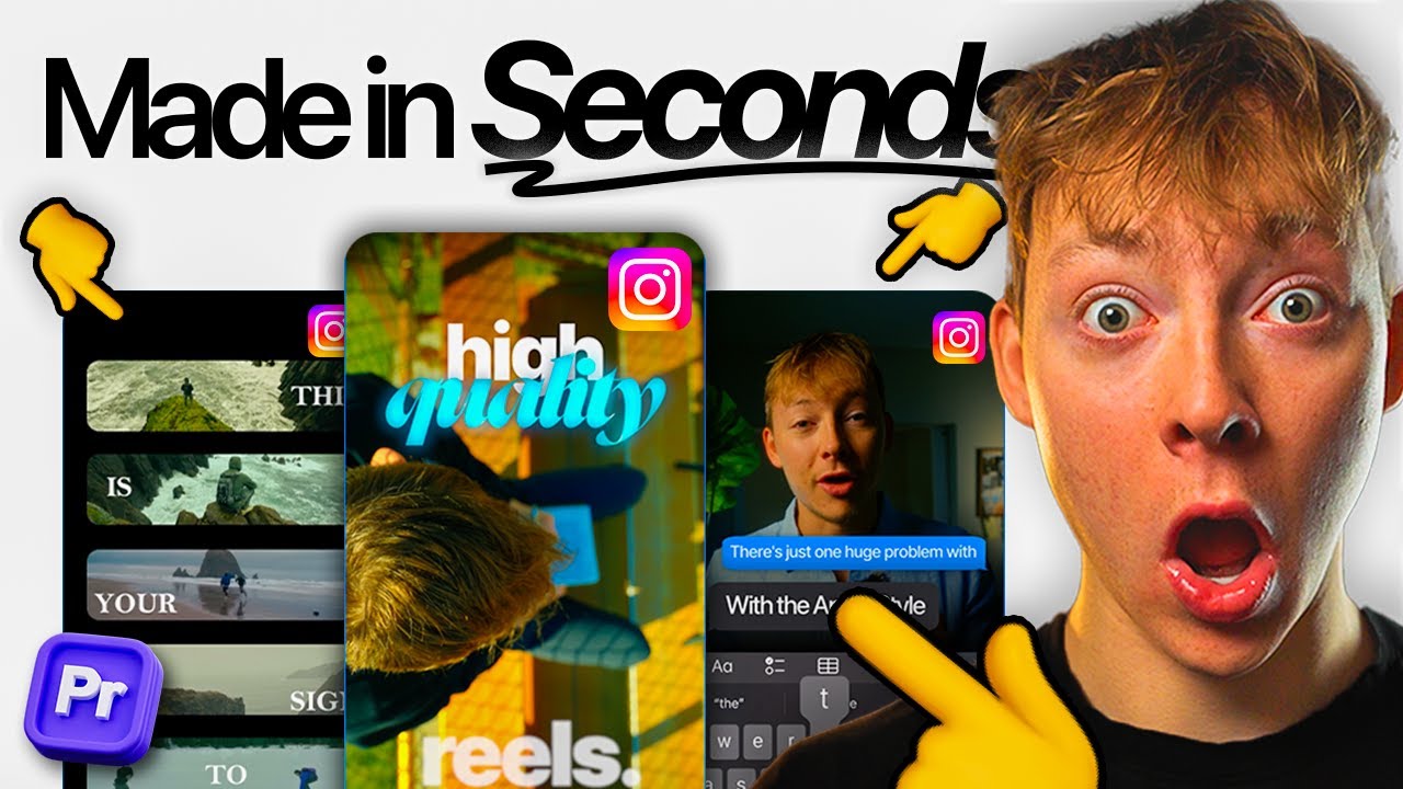 FASTEST Instagram Reel Editing Workflow In Adobe Premiere Pro!