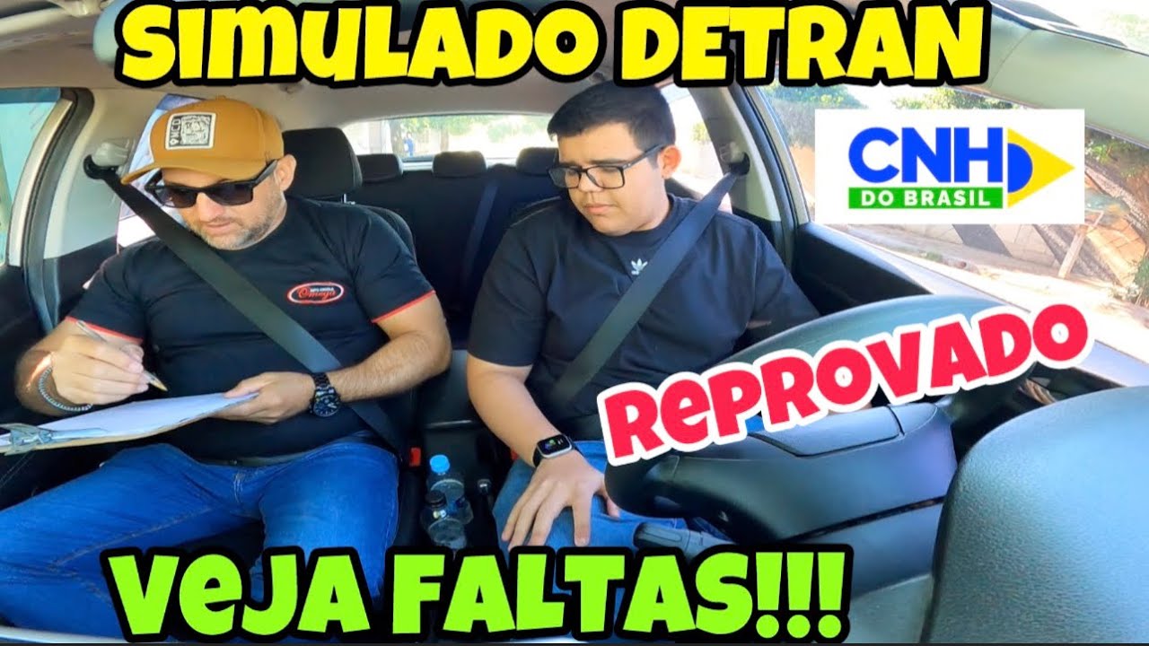 PROVA DO DETRAN - MESMAS FALTAS, NOVOS PONTOS!!! REPROVADO SIMULADO EXAME 🚘❌🛑🕹️↔️ #CNHBRASIL
