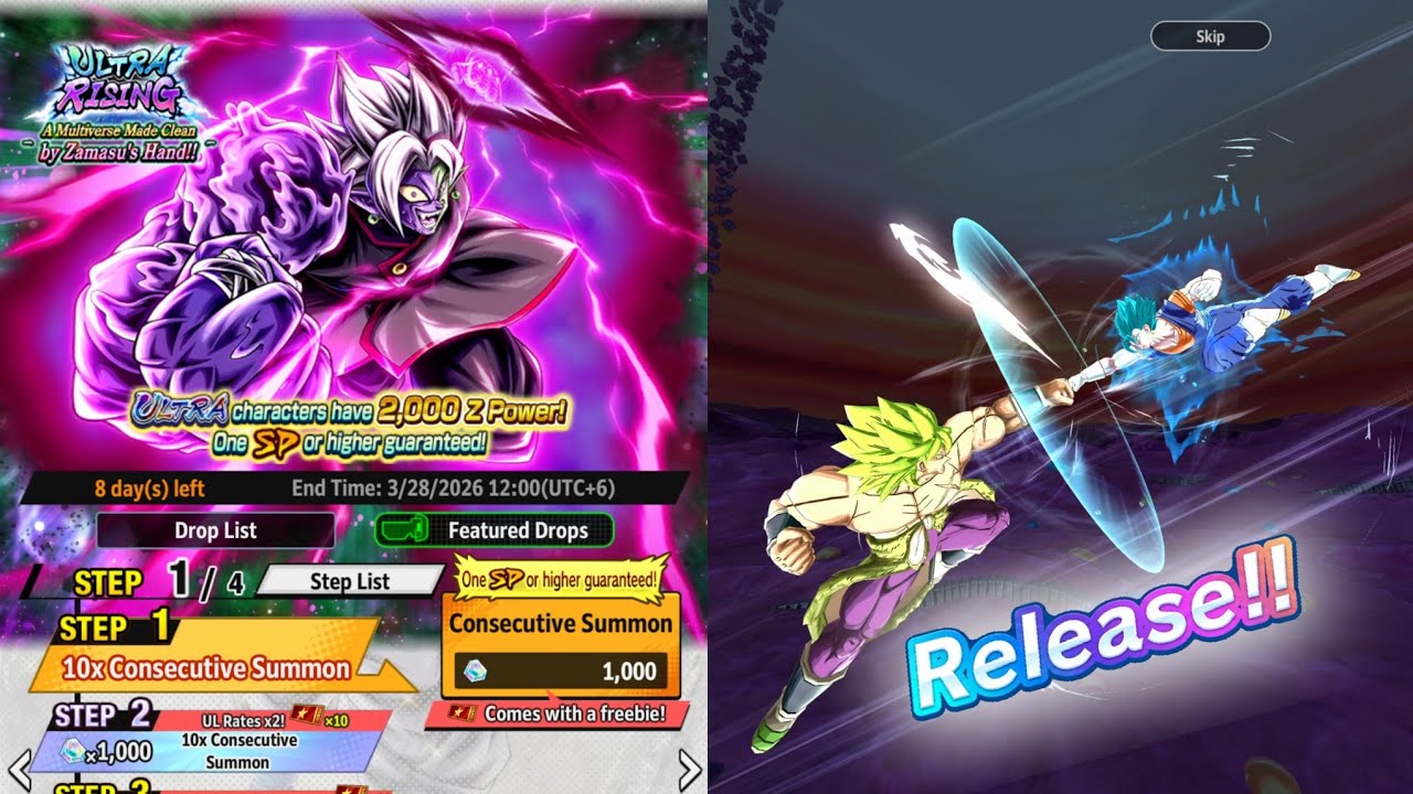 ULTRA Half Corrupted Merge Zamasu Summon is Back!!!-Dragon Ball Legends 