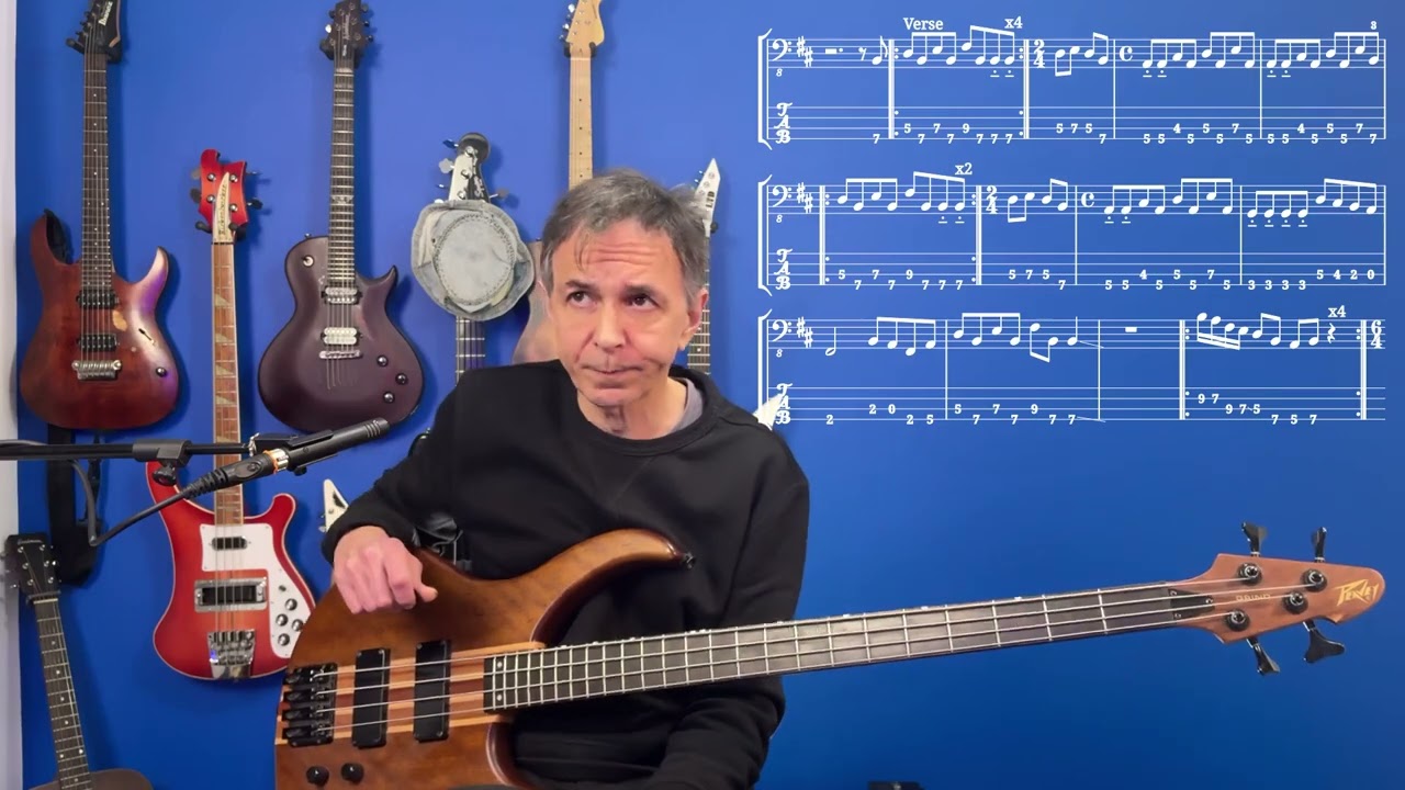 Nice n Sleazy The Stranglers bass line walk through lesson