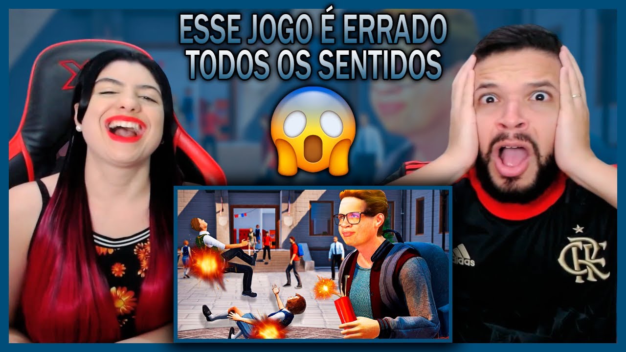 O ALUNO MAIS RUIM DA ESCOLA! - Bad Guys at School | Games EduUu (REACT)