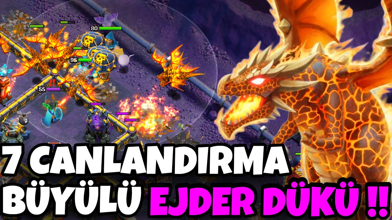 EJDER DÜKÜ AMA SÜPER EJDER İLE !! - Clash of Clans