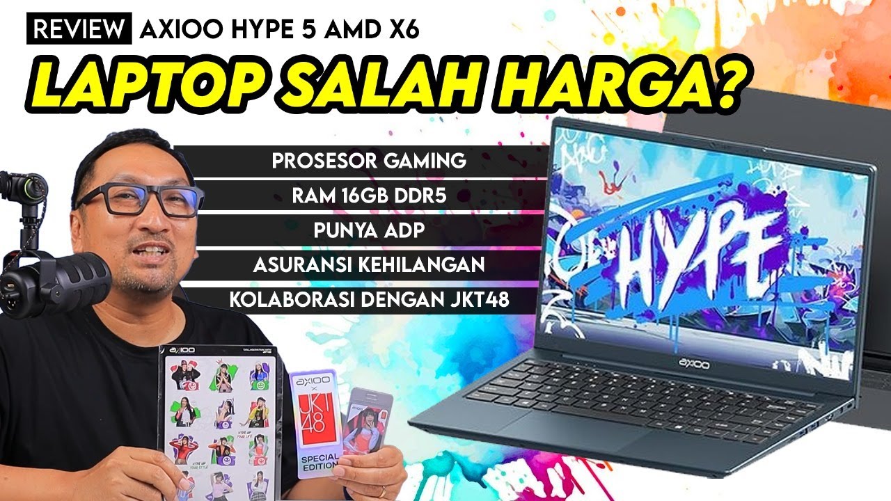 Kencang dgn Ryzen 5, Spesial Bareng JKT48, Bisa Dual SSD - Review Axioo Hype 5 AMD X6