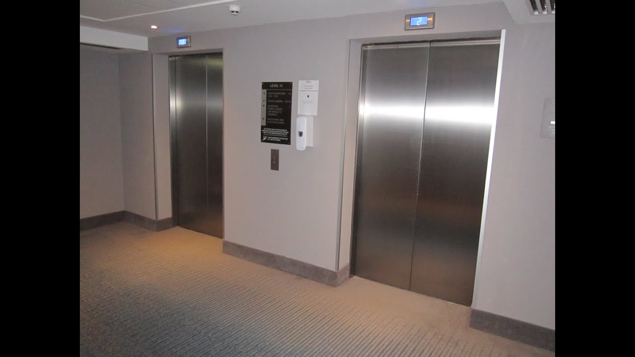 Otis lifts at London Heathrow T2 T3 Hilton Garden INN Hotel