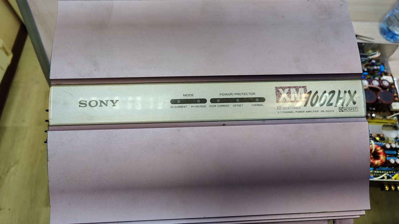 Sony XM-1002HX замер усилителя
