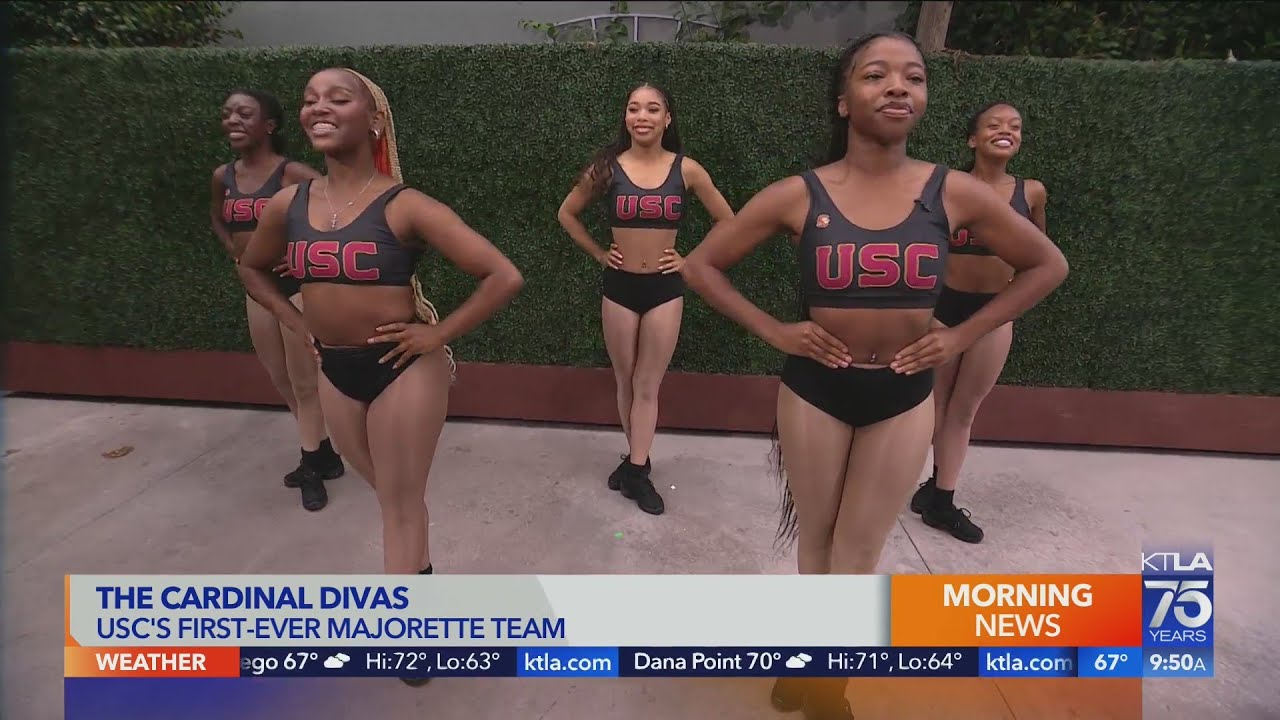 The Cardinal Divas are USC's first-ever majorette team