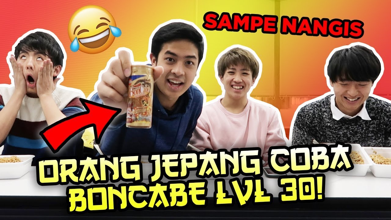REAKSI ORANG JEPANG COBAIN BONCABE LEVEL 30! LOMBA MAKAN! ペヤングとインドネシア辛子早食い対決