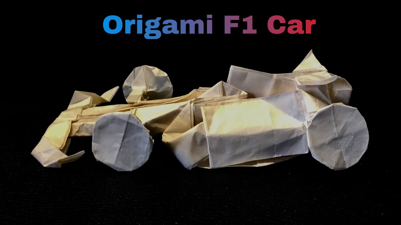 Origami F1 Race Car (Devansh Shah) full tutorial | Formula 1