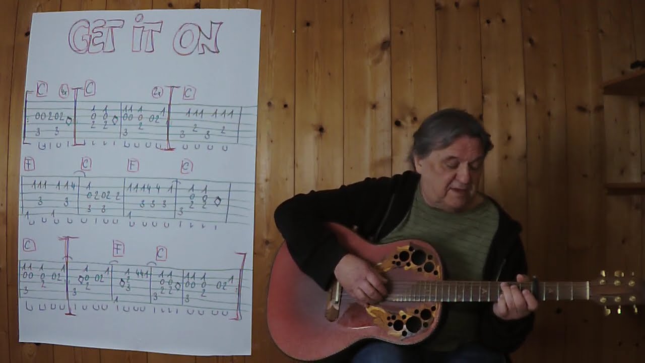 GUITAR Lesson # 781: GET IT ON (T. Rex)